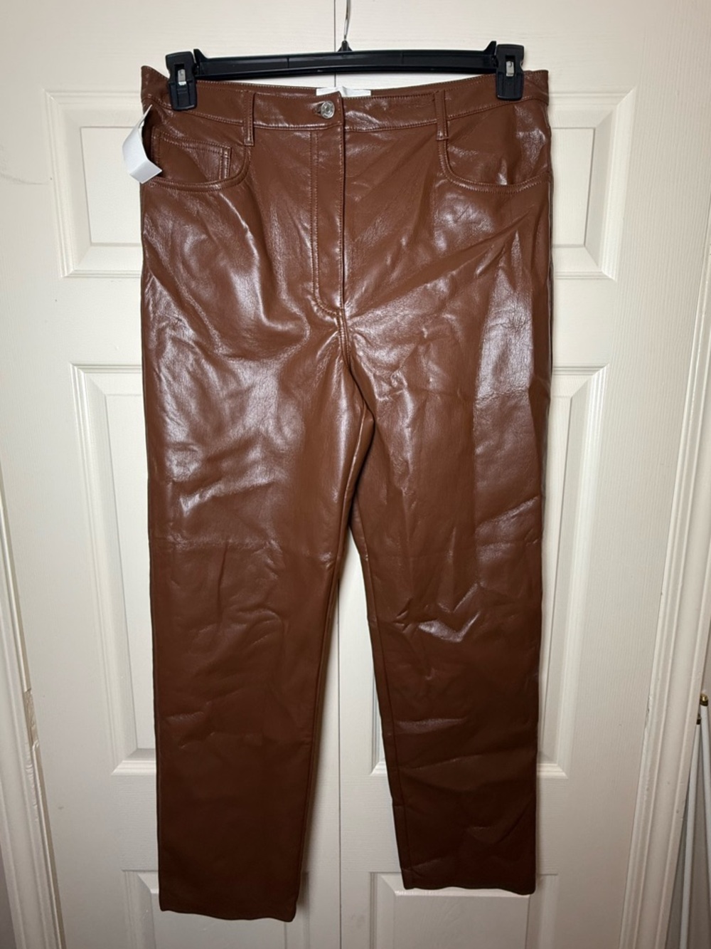 Aritzia Wilfred Melina Super High-Rise Pant Faux Leather Pants - Picture 2 of 10